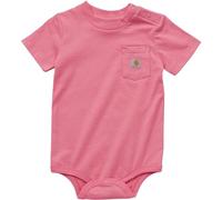 Carhartt Body unisexe à manches courtes avec poche pour bébé, Limonade rose, 12 mois