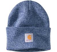 Carhartt Bonnet à revers en tricot pour homme, bleu, Taille unique