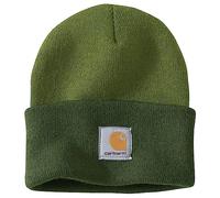 Carhartt Bonnet bicolore à revers en tricot Bonnet Homme, Vert, Standard