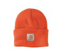 Carhartt Bonnet en Tricot avec Revers Homme, Orange fluo, Taille unique