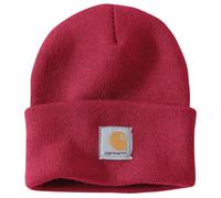 Carhartt Bonnet Unisexe en Tricot à Revers, Rouge Industriel, Taille Unique