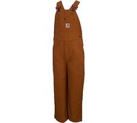 Carhartt boys Bib Overalls (Lined and Unlined),Carhartt Brown Canvas,8