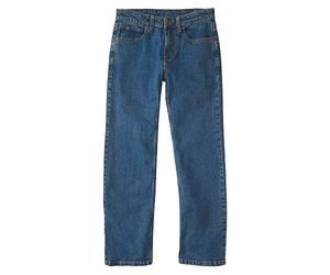 Carhartt Boys' Big Denim Pant, Medium wash, 14