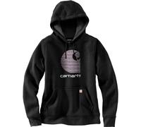 Carhartt C-Logo, Sweat à capuche pour femmes XS Noir (Blk) Noir (Blk)