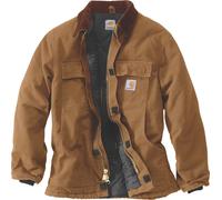 Carhartt Manteau traditionnel C003 isolé en toile de canard coupe ample pour homme Taille S Marron