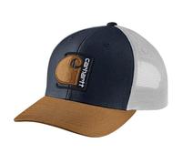 Carhartt Canvas Mesh-Back C Patch Cap Casquette de Baseball, Bleu Marine, Taille Unique Homme