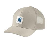Carhartt Canvas Mesh Back Logo Graphic Cap Unisex-Adult Basketball Cap (1-Pack), Cobblestone, Taille Unique