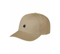 Carhartt - Casquette à visière courbée - Madison Logo Cap Leather Black en Coton - Beige Beige