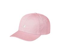 Carhartt - Casquette à visière courbée - Madison Logo Cap Pink Fog White en Coton - Rose Rose