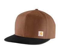 Carhartt Casquette homme 106665 Firm Duck Flat Brim, Canard rouge, Taille unique