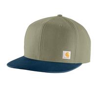 Carhartt Casquette homme 106665 Firm Duck Flat Brim, olive, Taille unique