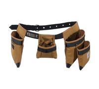 Carhartt Ceinture à outils rembourrée, ceinture à outils robuste avec poches de rangement pour outils et fixation, 7 poches, marron Carhartt