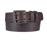 Carhartt Ceinture Logo Belt pour homme, Craftsman Leather Double Prong (Brown), 32