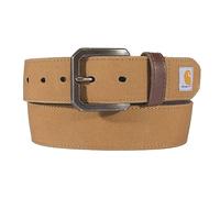 Carhartt Ceinture robuste décontractée pour homme, disponible en plusieurs styles, couleurs et tailles, toile marron canard, taille 34