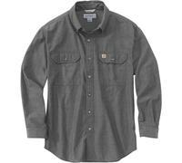 Carhartt Original Fit T-Shirt à Manches Chemise Longue à Bouton d'utilité Professionnelle, Chambray Noir, S Homme