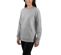 Carhartt Force, sweat-shirt femme L Gris Clair Gris Clair