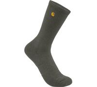 Carhartt Chaussettes de travail Force Midweight Crew – Lot de 2, Olive, XL Homme