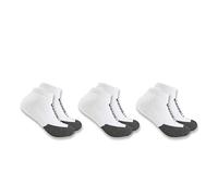 Carhartt Force Midweight Logo Low Cut Sock 3 Pack Chaussettes, Blanc, XL (Lot de 3) Homme