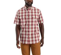 Carhartt Chemise à carreaux à manches courtes et coupe ample pour homme 106140, Beurre de pomme., Taille XL