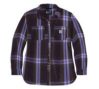 Carhartt Workwear Chemise pour femme Twill L/S Plaid, à manches longues, lavande, S