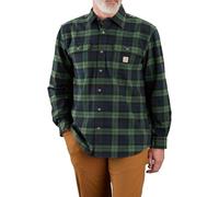 Chemise à carreaux à manches longues en flanelle Vert GH6 - CARHARTT - 106356 XXL