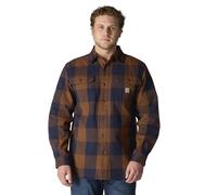 Carhartt Chemise ample à carreaux en flanelle à manches longues pour homme, Canard rouge, Taille S