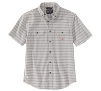Carhartt Chemise à carreaux ample à manches courtes pour homme 105175 - Poids moyen - Gris Carhartt, Carhartt Gris
