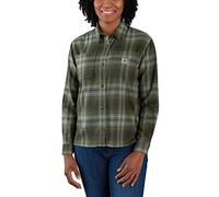 Carhartt Chemise en flanelle à manches longues pour femme, Basil, M