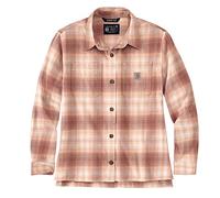 Carhartt Chemise en flanelle à manches longues pour femme, STUCCO, XL