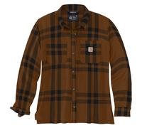 Carhartt Rugged Flex Flannel, chemise femme XL Marron/Noir Marron/Noir
