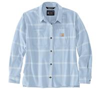 Carhartt Workwear Flanne femme 105989 Rugged Flex Loose Fit Midweight Bleu ciel Taille M