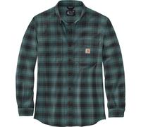 Carhartt Chemise Flannel L/S Plaid Shirt Sea Pine XXL
