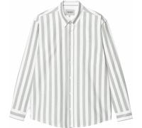 Carhartt - Chemise - L/S Dillion Shirt Dillion Stripe Park / White en Coton - Taille L - Vert Vert L