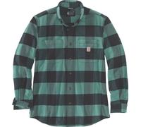 Carhartt Chemise Midweight Flannel L/S Plaid Shirt Slate Green XXL