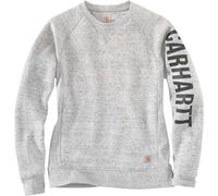 Carhartt Clarksburg Crewneck, pull-over pour femmes L Gris Clair Gris Clair