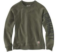 Carhartt Clarksburg Crewneck Sweat-shirt dames, olive, Taille L