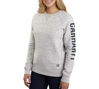 Carhartt Clarksburg Graphic Crewneck Sweatshirt Maillot de survêtement, Asphalt Heather NEP, L aux Femmes