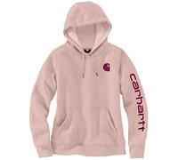 Carhartt Clarksburg Graphic Sleeve Sweat-shirt pour femme, Rose cendré, S