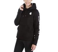 Carhartt Clarksburg Logo, Sweat à capuche pour femmes L Noir/Blanc Noir/Blanc