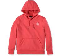 Carhartt Clarksburg Logo, sweat à capuche femme M Coral/Rose Coral/Rose