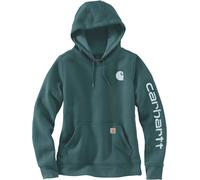 Carhartt Clarksburg Logo, sweat à capuche femme S Vert Foncé (Gm1) Vert Foncé (Gm1)