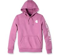 Carhartt Clarksburg Logo, sweat à capuche femme XS Fuchsia/Blanc Fuchsia/Blanc