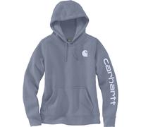Carhartt Clarksburg Logo Sweat à capuche pour dames, gris-bleu, taille M pour femmes