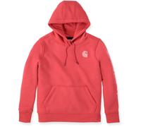 Carhartt Clarksburg Logo Sweat à capuche pour dames, Rouge, Taille S