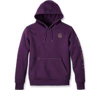 Carhartt Clarksburg Logo Sweat à capuche pour dames, violet foncé, Taille XS