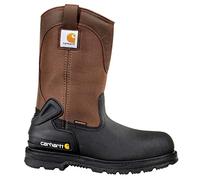 Carhartt Cmp1218 Bottes en caoutchouc carrées pour homme 27,9 cm, Cuir marron noir, 43 EU
