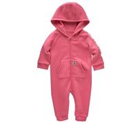 Carhartt Combinaison à capuche à manches longues sans pieds pour bébé fille, Limonade rose, 12 mois