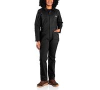 Carhartt Combinaison en toile robuste pour femme Coupe décontractée, noir, Taille M