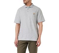Carhartt Contractor’S Work Pocket Polo Chemise, Heather Grey, XS Homme