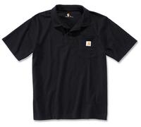 Carhartt Workwear Polo Contractors Work Pocket – poche – noir, taille S